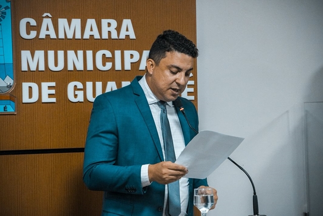 Prefeito Arthur Teixeira abre os trabalhos legislativos na Câmara de Guamaré com a leitura da mensagem anual do Poder Executivo