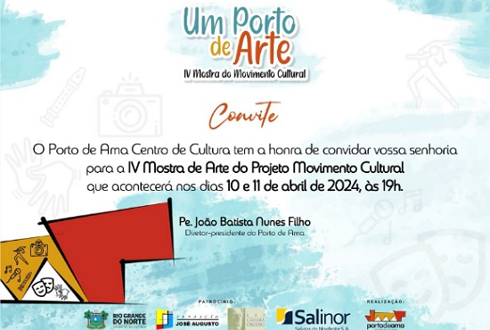 Porto de Ama realiza entre os dia 10 e 11 de abril a IV Mostra do Movimento Cultural
