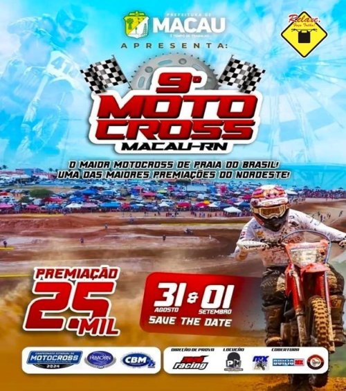 Macau será palco da maior competição de Motocross de Praia do Brasil