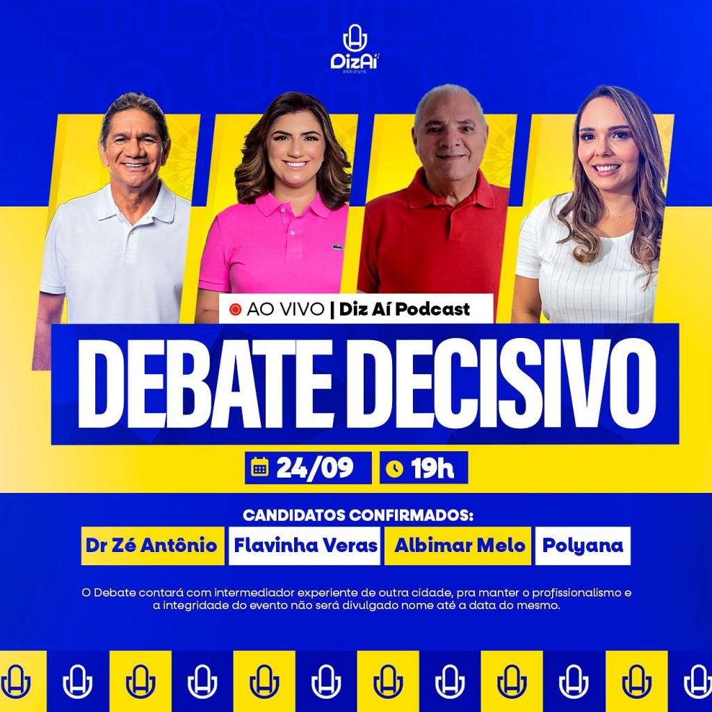 Macau: Diz Aí Podcast realizará debate com os candidatos (as) a prefeito (a) dia 24 de setembro