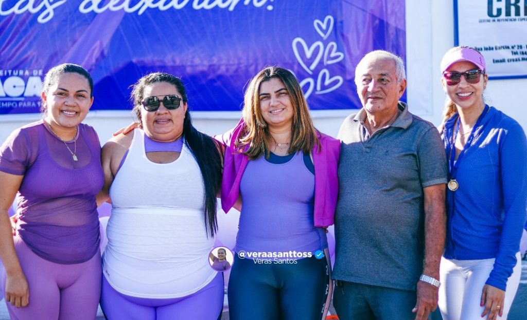 Macau: Raimundo e Pollyana prestigiam Corrida Lilá