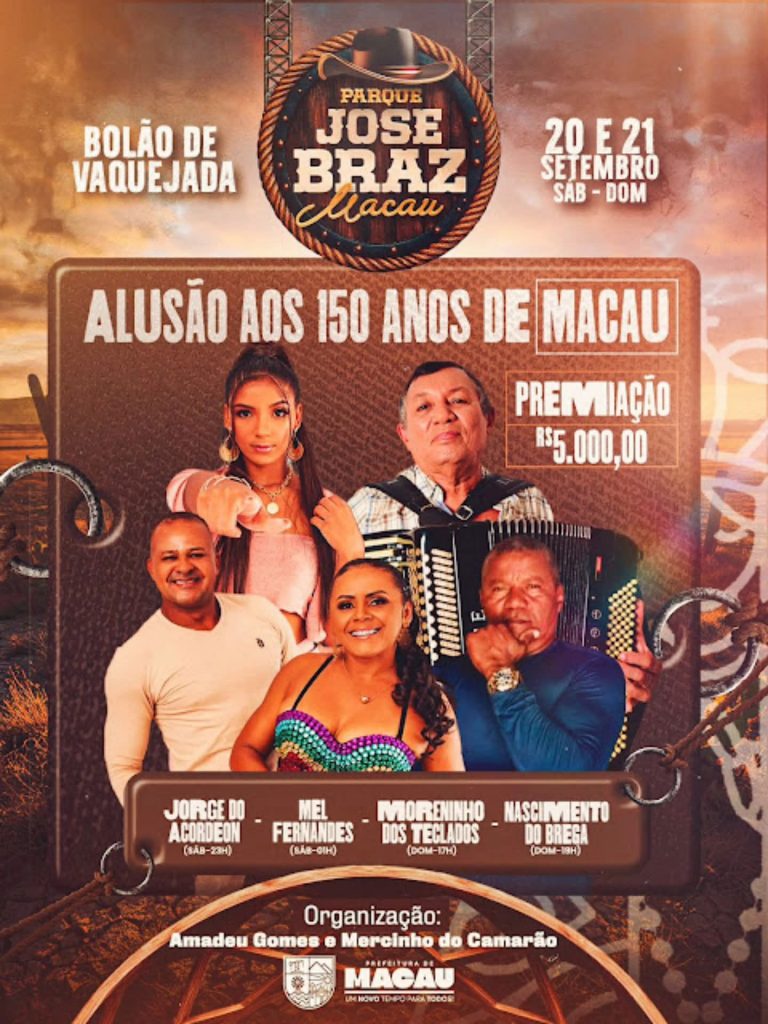 Macau: Fim de semana será movimentado com vaquejada no Parque José Braz após revitalização
