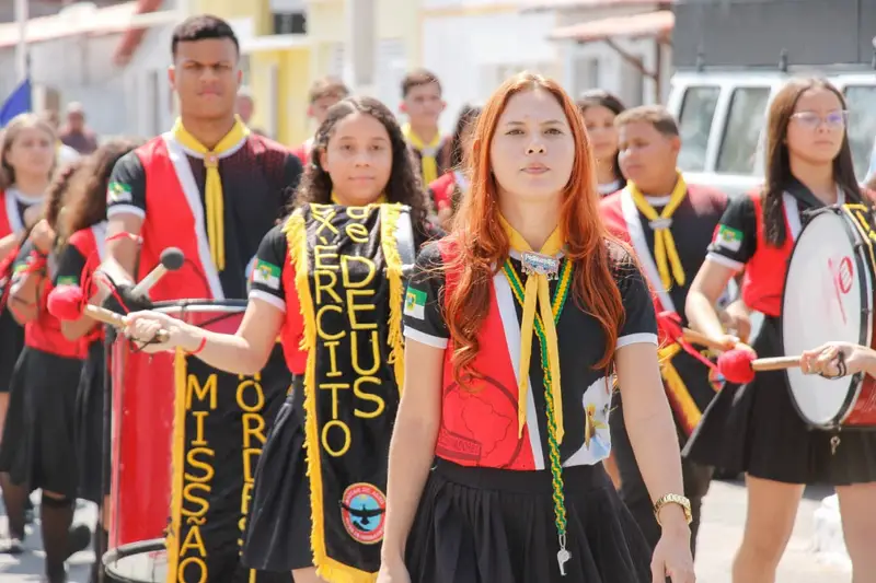 Bandas marciais: um espetáculo à parte no desfile de 7 de Setembro em Guamaré