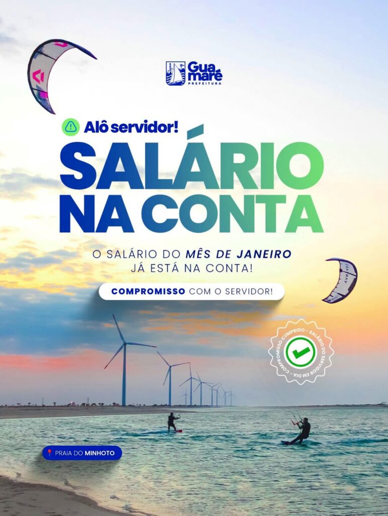 Guamaré: Prefeito Hélio anuncia pagamento dos servidores para hoje, sexta-feira (30)