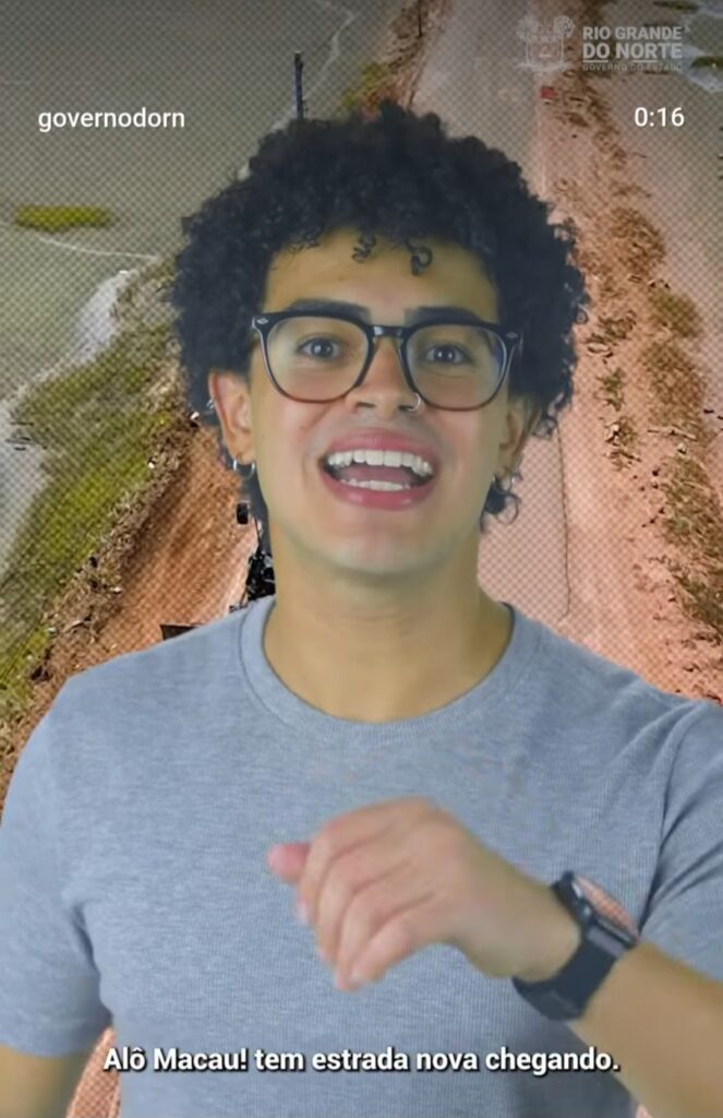 Olha ele: Neto do ex-prefeito Tatá, Lívio Chrystian estreia campanha do Governo do RN anunciando obras de Ilha de Santana e Camapum