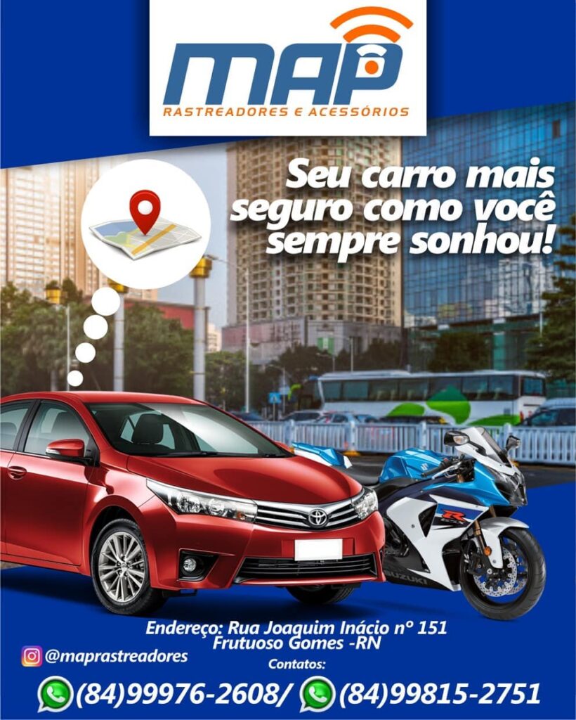 MAP Rastreadores oferece tecnologia e segurança para veículos em todo o RN e no Brasil