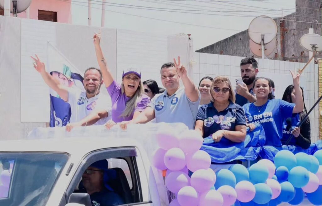 Givagno bota bloco na rua, mostra força política com Eudiane e Pedro Filho pelas ruas de Macau