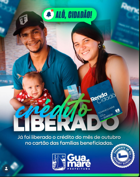 Renda Cidadã libera crédito de outubro e movimenta comércio de Guamaré