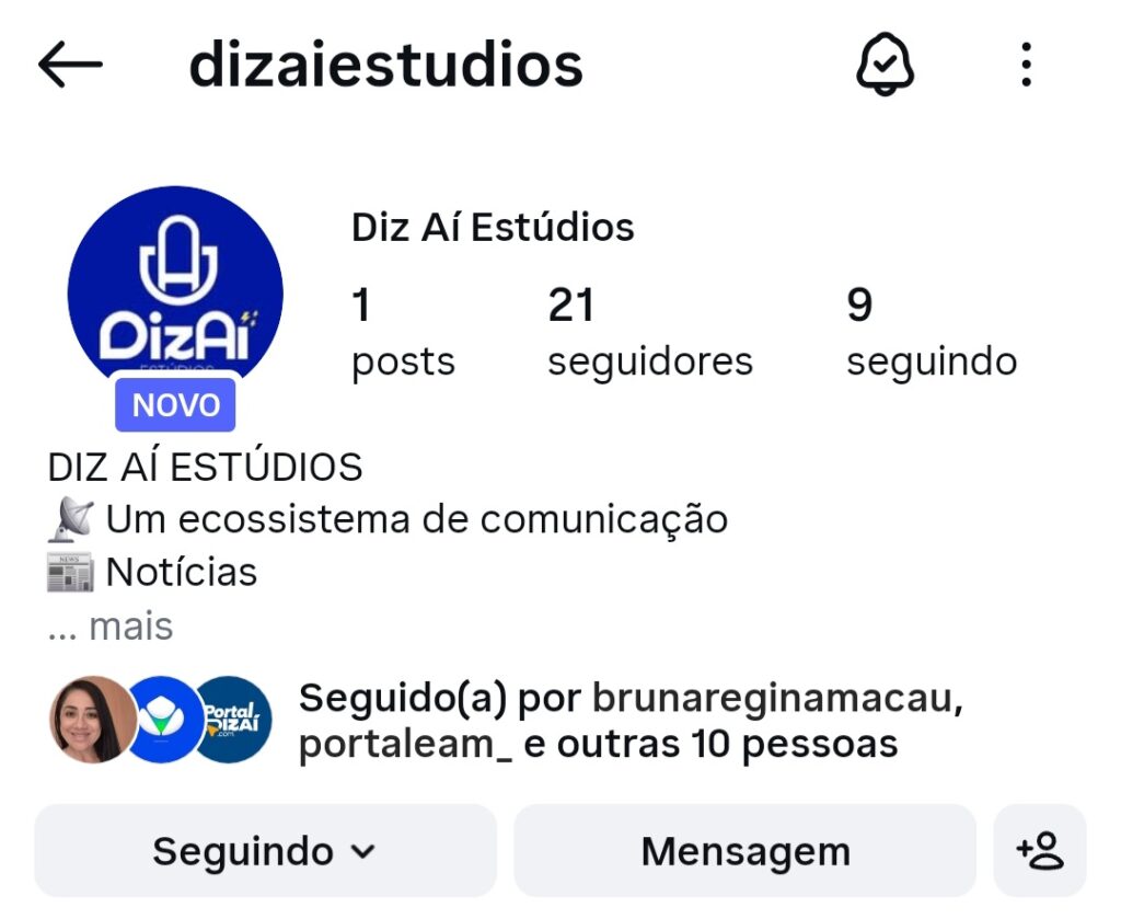 Diz Aí Podcast tem perfil oficial “derrubado” no Instagram e anuncia nova página