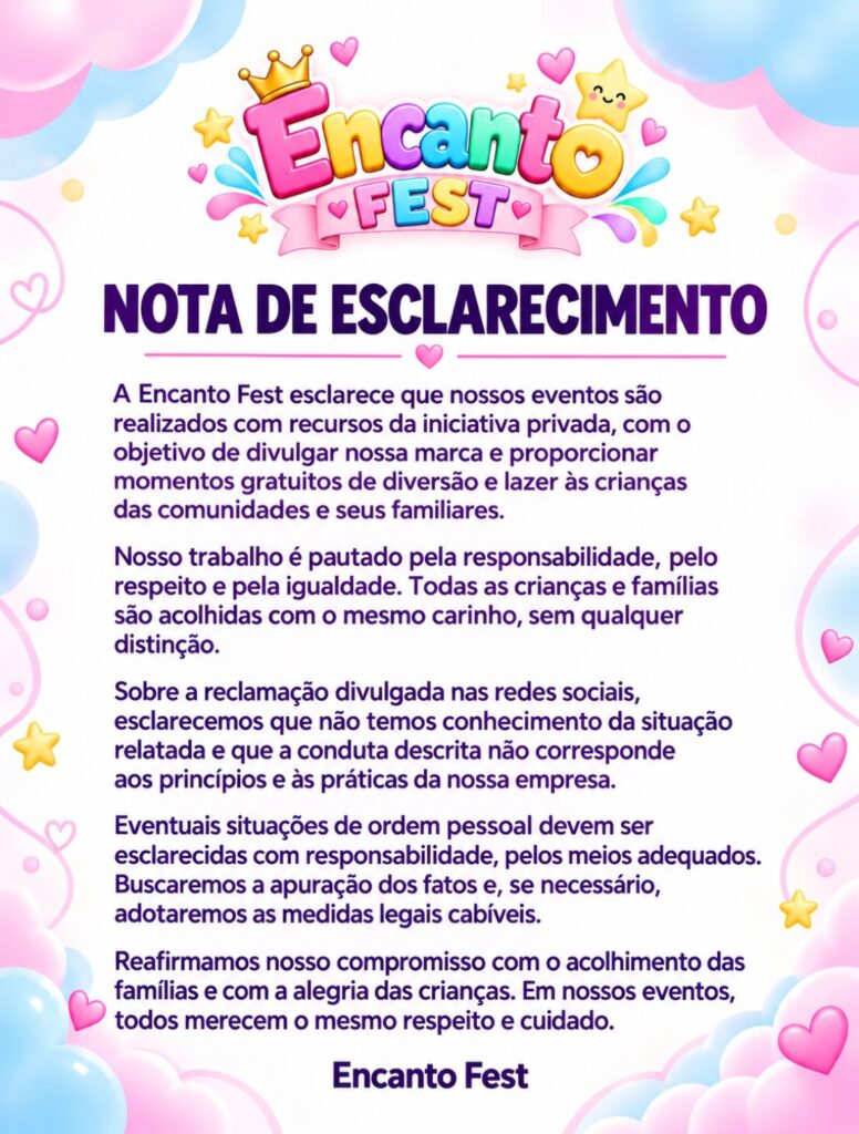​É fake: Encanto Fest desmente boatos que circulam nas redes sociais
