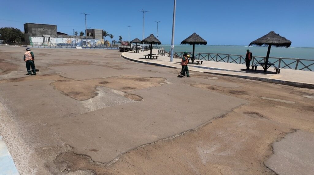 Prefeitura avança na revitalização dos acessos à Praia de Camapum